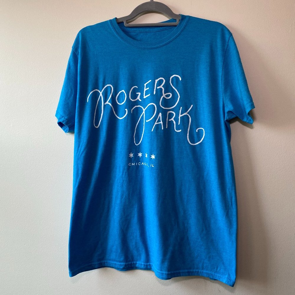 Rogers Park ✶✶✶✶ Chicago Men's Cotton T-Shirt, Size Extra Large